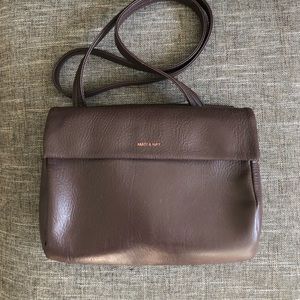 Vegan leather purse deep brown